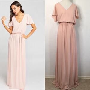 New NWT Show me your Mumu blush pink medium maxi dress